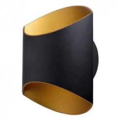 Applique Glam 250 LED U&D - 12W - 3000K - 360Lm - dimmable - Noir/Doré