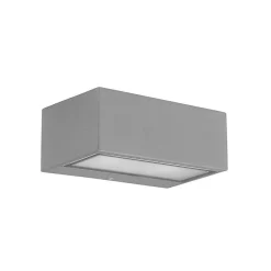 APPLIQUE IP66 NEMESIS ALUMINIUM 90x220MM E27 60W GRIS