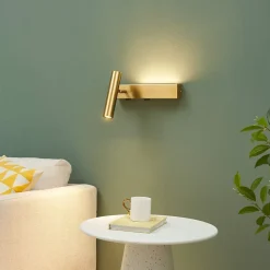 Applique laiton tête de lit liseuse gauche avec interrupteur - Lodvi - GAUCHE