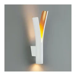 Applique LED blanche intérieur or double faisceau - Nelia