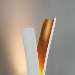 Applique LED blanche intérieur or double faisceau - Nelia