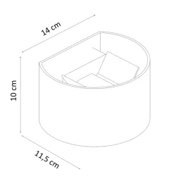 Applique LED Blanche IP65 - Cosmic