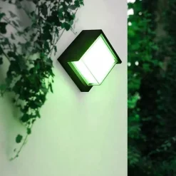 Applique LED Connectée WiFi RGBW 12W IP54 Carrée avec Cache - SILAMP