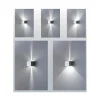 Applique LED Cubetto IP54 6,5W à ailettes orientables Blanc