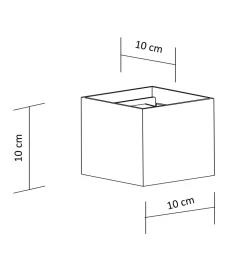 Applique LED design extérieur - blanc - angle ajustable - Cubic