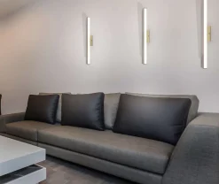 Applique LED DUBAI aluminium plastique LED fixes 45 cm pour entrees couloirs et grandes surfaces murales