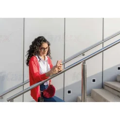 Applique LED escalier Carré 1,3W AC220-240V Acier inoxydable APUS - Blanc Chaud 3000K