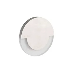 Applique LED escalier Rond 70mm 1,3W AC220-240V Acier inoxydable SOLA - Blanc Chaud 3000K