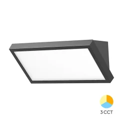 Applique LED extérieur Braytron 20W 2000lm 3en1 Noir IP65