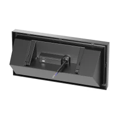 Applique LED extérieur Braytron 20W 2000lm 3en1 Noir IP65