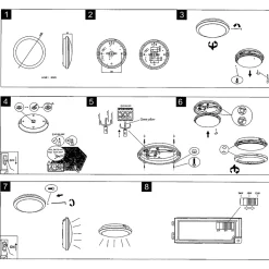 Applique Led Extérieure Avec Détecteur De Mouvement 12W-16W-24W 4000K Max 2000Lm Classe 2 IP65