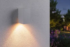 Applique LED Flame favorable aux insectes IP44 carré 58x103mm 2200K 4W 265lm 230V 75 Blanc Métal