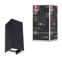 Applique LED Flame IP44 carré 65x155mm 3000K 2x2,8W 2x290lm 230V 105 Anthracite Aluminium