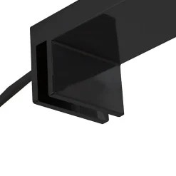 Applique LED GUE 12W, 45 cm, finition noir mat, 6000 K, en aluminium Kibath