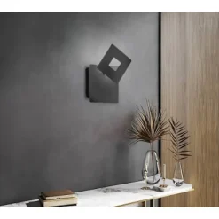 Applique Led intégrée carrée noire - Fischer & Honsel - Hennes