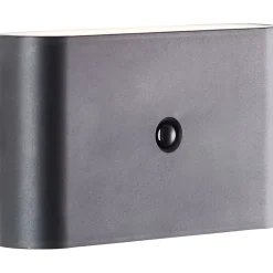 Applique LED magnétique d'extérieur à détecteur de mouvement rechargeable Xino noir IP44 330lm 3W Brilliant