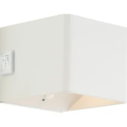Applique LED magnétique d'extérieur à détecteur de mouvement rechargeable Iseo blanc IP44 300lm 4W Brilliant