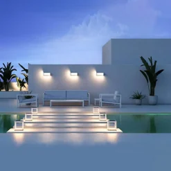 Applique LED Murale Extérieure Blanche 24W Température de Couleur Variable - 3000K/4000K/6000K - SILAMP