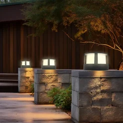 Applique LED murale ronde Braytron 15W 1450lm 3en1 Noir IP65