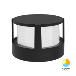 Applique LED murale ronde Braytron 15W 1450lm 3en1 Noir IP65