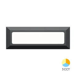Applique LED murale Vekta-B Braytron 3W 180lm 3en1 Noir IP65