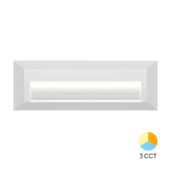 Applique LED murale Vekta-B1 Braytron 3W 180lm 3en1 Blanc IP65