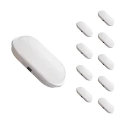 Applique LED Murale 20W Blanche Ovale IP65 (Pack de 10) - Blanc Neutre 4000K - 5500K - SILAMP