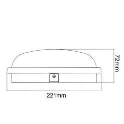 Applique LED Murale 20W Blanche Ronde IP65 (Pack de 10) - Blanc Froid 6000K - 8000K - SILAMP