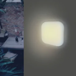 Applique LED Murale 20W Blanche Carré IP65 (Pack de 5) - Blanc Froid 6000K - 8000K - SILAMP