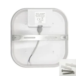 Applique LED Murale 20W Blanche Carré IP65 - Blanc Froid 6000K - 8000K - SILAMP