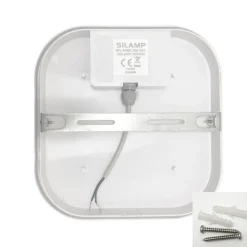 Applique LED Murale 20W Blanche Carré IP65 (Pack de 10) - Blanc Froid 6000K - 8000K - SILAMP