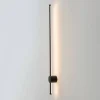 Applique LED noire minimaliste 97 cm design fin IP54 - Nikolai