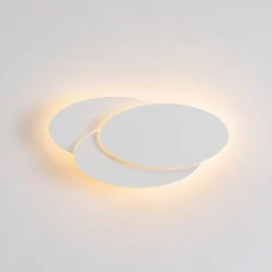 Applique LED ovale blanche - Triple Lunar