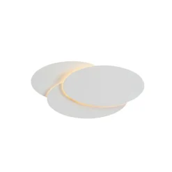 Applique LED ovale blanche - Triple Lunar