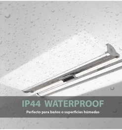 Applique LED pour miroir de salle de bain - Lumière blanche froide (5300K) - 14 x 1.2 x 30cm - Luna Model