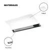 Applique LED pour miroir de salle de bain - Lumière blanche froide (5700K) - 12.9 x 7.3 x 50cm - Modèle Apollo