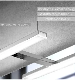 Applique LED pour miroir de salle de bain - Lumière blanche froide (5700K) - 11.2 x 4 x 15cm - Star Model