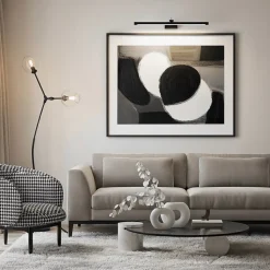 Applique LED pour salle de bain au-dessus du miroir 12W, 850 lm, 4200K, IP45, noir, ANKA-12