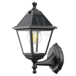 Applique LED solaire extérieur noire 500 lm IP44 détecteur de mouvement, GoodHome Varennes