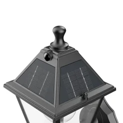 Applique LED solaire extérieur noire 500 lm IP44 détecteur de mouvement, GoodHome Varennes