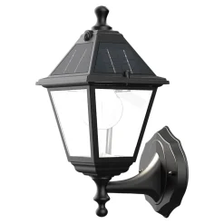 Applique LED solaire extérieur noire 500 lm IP44 détecteur de mouvement, GoodHome Varennes