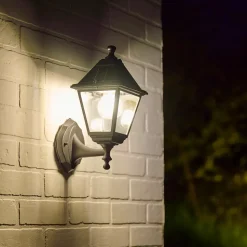 Applique LED solaire extérieur noire 500 lm IP44 détecteur de mouvement, GoodHome Varennes