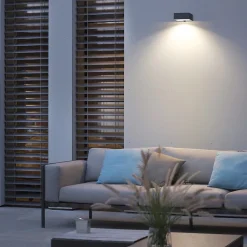 Applique LED solaire IP65 1000 lm avec capteur de présence et de crépuscule - 4000K - Allumage automatique au passage