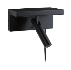 Applique LED 3-Step-Dim Jerik USB C 3000K 160lm 230V 2,4W gradable Noir mat