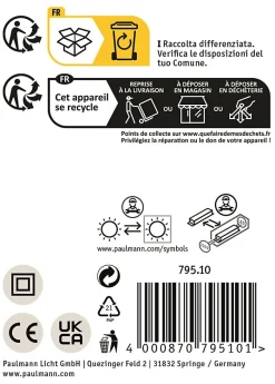 Applique LED 3-Step-Dim Stine 2700K 970lm / 0lm 230V 13W / 4W gradable Blanc dépoli