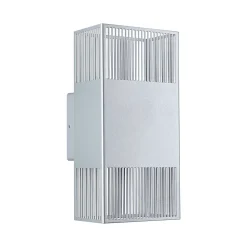 Applique LED Tharin IP44 3000K 120x250mm 2x3,7W Argent
