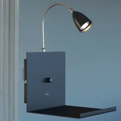 Applique Led USB variateur intégré noire - Markslöjd - Logi