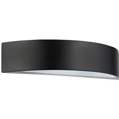 Applique LED 5.5W demi-lune noir 4100K