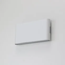 Applique LED 12W SAFATA IP54 pour extérieurintérieur design rectangulaire en aluminium blanc éclairage haut et bas 4000K