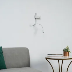 Applique liseuse double lumière épurée blanche - Nanda